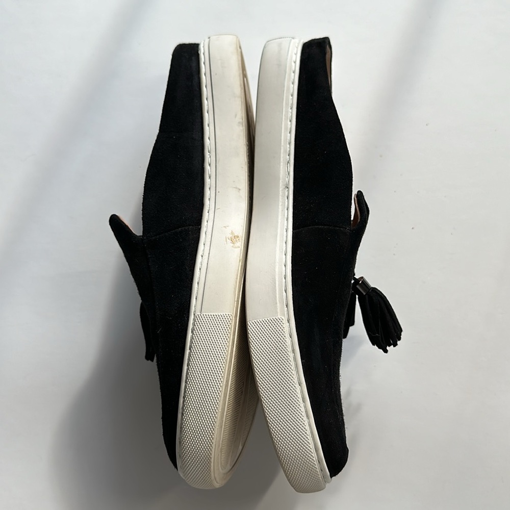 Gentle Souls black suede loafer mules 9 M - Picture 3 of 4